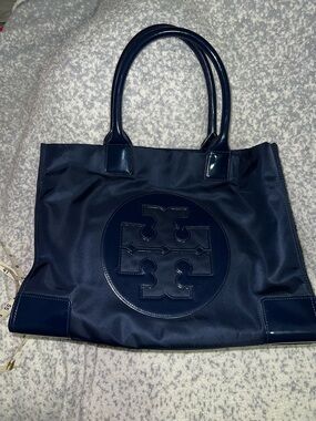 Tory Burch Ella Tote in navy blue
